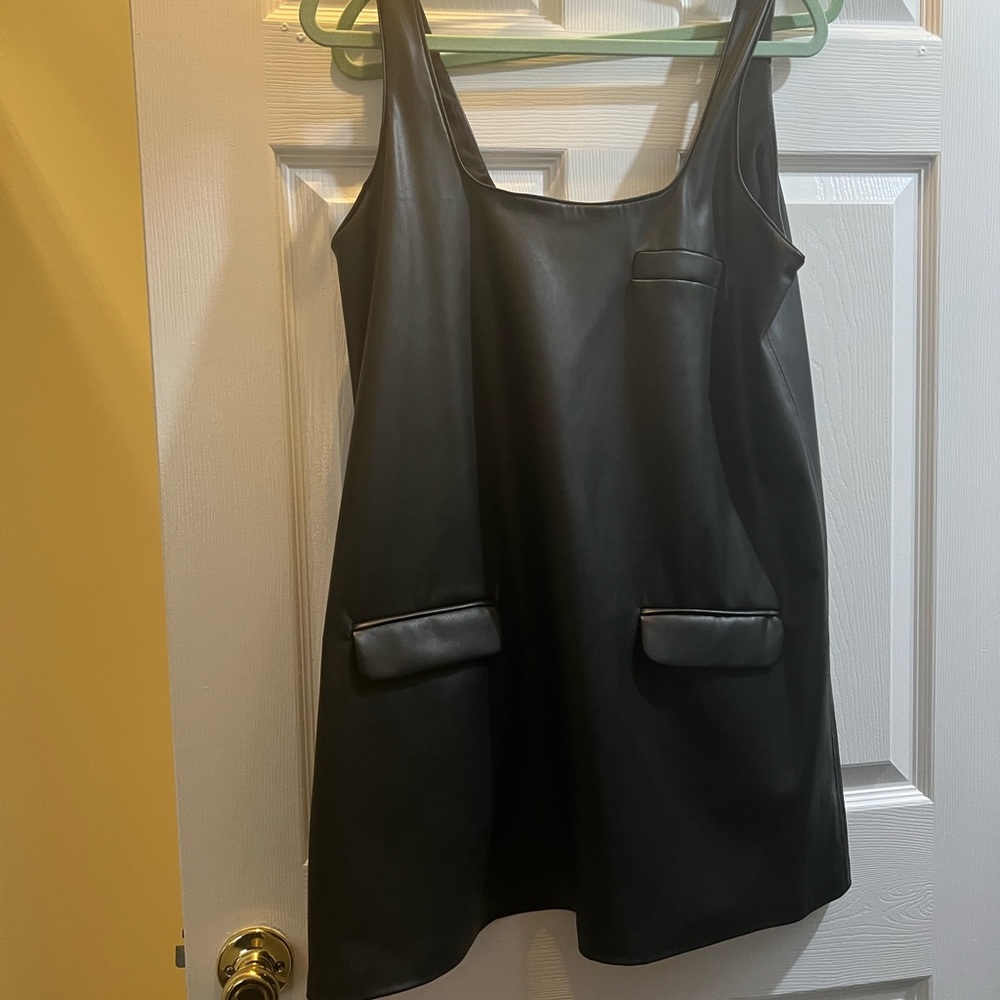Zara leather dress size M